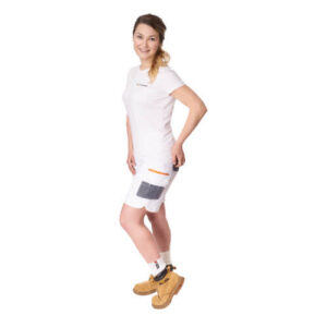 Sequence Cordura Reinforced White Painter’s Shorts – Ladies