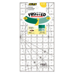 QR-6x12 6" x 12" Frosted Acrylic Ruler