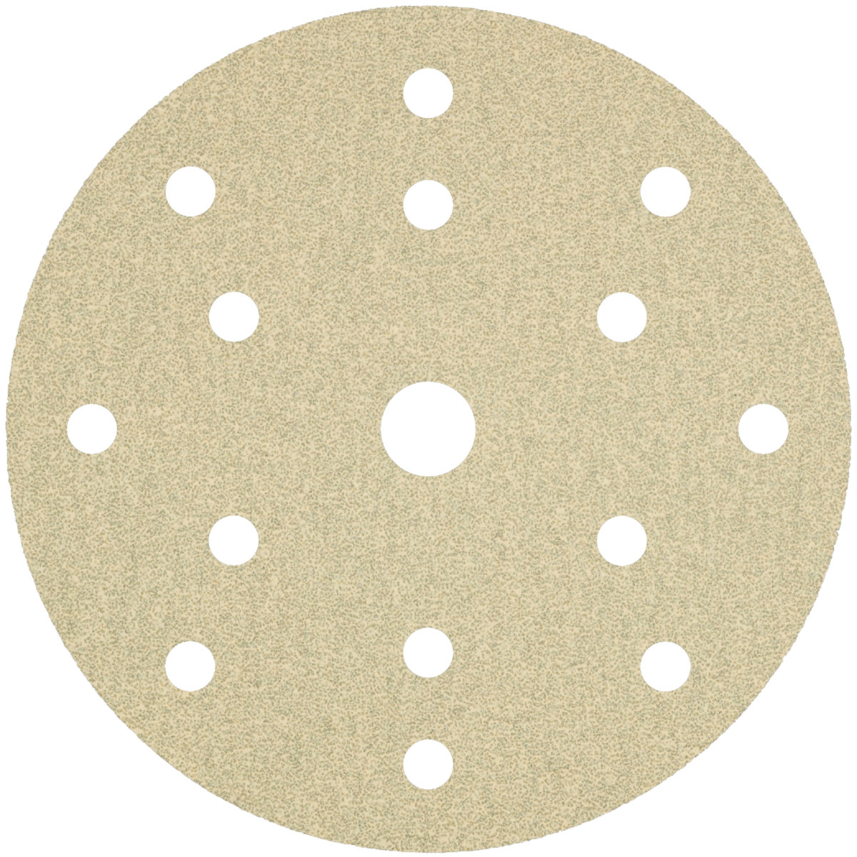 14-hole Cream Self Fastening Sanding Disc